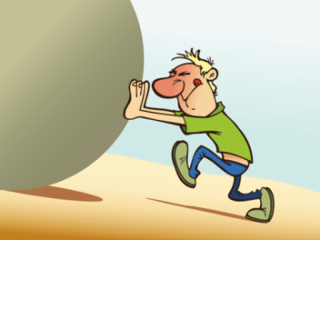 push the balls in void