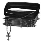 Black Right Shoulder Scarf Wrap Armor