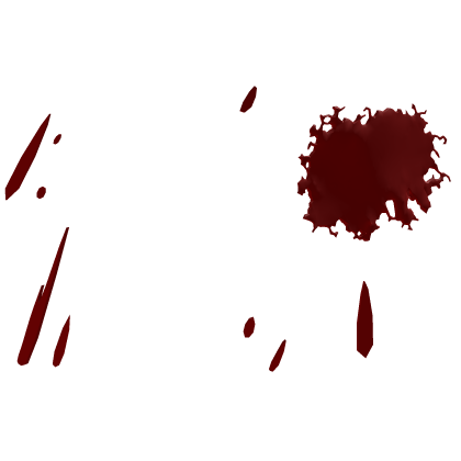 ♡ : red face paint splatter