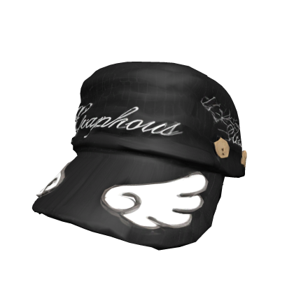 Black Heavenly Angel Wing Cap ✧ Roblox item