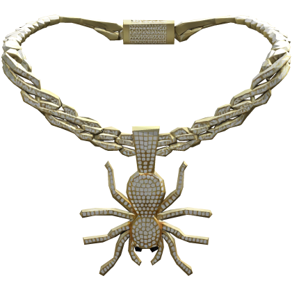 Iced Out Cuban Spider Bling Bling Chain Necklace