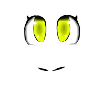 Girl anime face yellow eyes