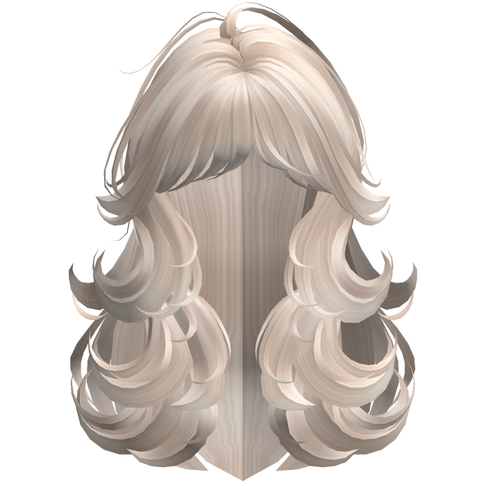 Wispy Swirled Hair in Platinum Blonde 