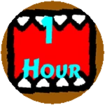 You played for 1 hour!  Roblox badge thumbnail