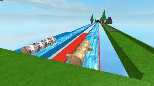 Log Ride Through Mountains