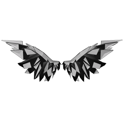 Wings of the Fragmented Angel – Black, White, and 