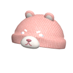🍀Cute Bear Knit Beanie (Pink)