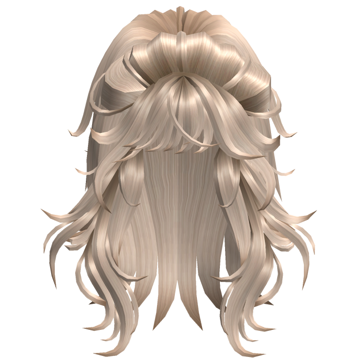 Long Half Up Layered Hair - Blonde