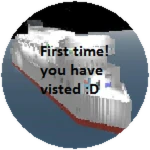 First Time You Played! Roblox badge thumbnail