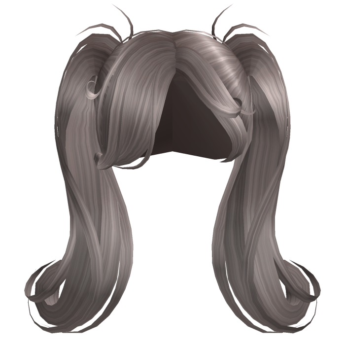 ♡ Swirly Shy Pigtails in Ash