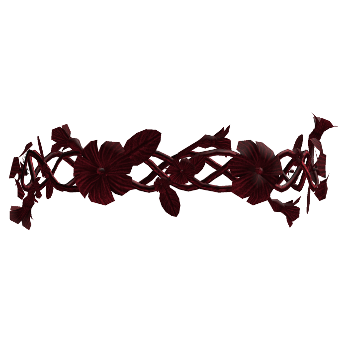 Red Flower Crown Tiara