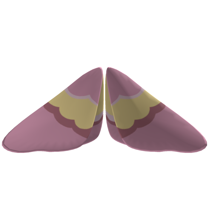 Pink and Yellow Moth Wings