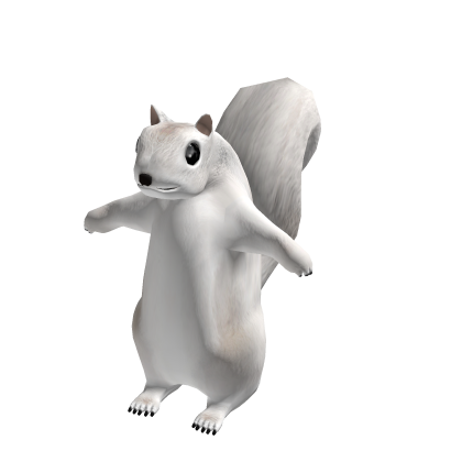 White Fur Squirrel Suit