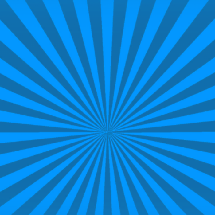 Blue Comic Sun Rays/Sunburst Lines Background