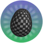 Everlasting Monochrome Checkered Egg