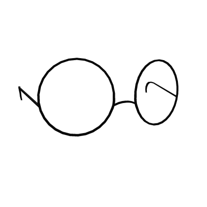 Hazuki's Black Round Spectacles Roblox item
