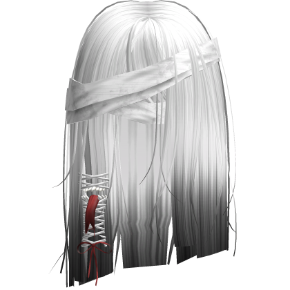 Creepy White Black Short Monster Hair Bandages