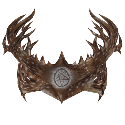 Wendigo Deer Elk Antlers Crown (Fawn Taupe)