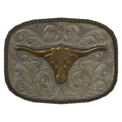 Bull Cowboy belt buckle