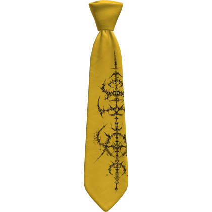 Yellow Cybersigilism Tie 1.0