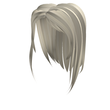 White Blond Y2K Swirly Playfull cute hair Roblox item
