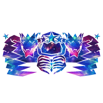 Cartoony Galaxy Hood Star Dragon Wings Combo