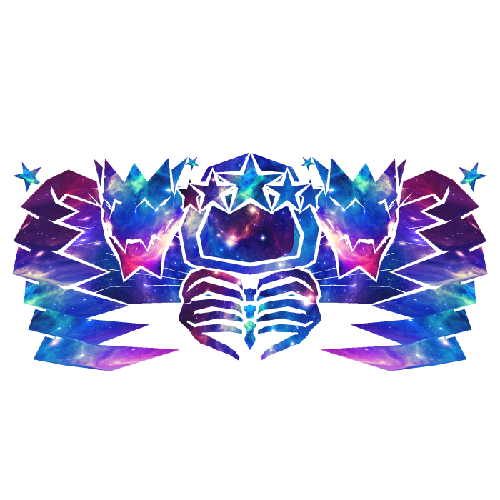 Cartoony Galaxy Hood Star Dragon Wings Combo
