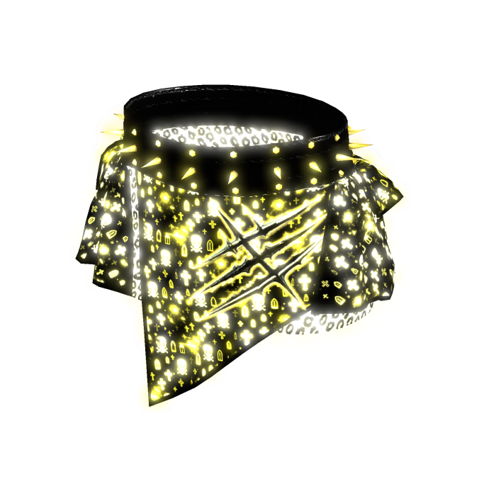 Glowing Punk Studded Mini Skirt Yellow[MAX]