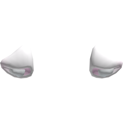White Shy Kitten Droopy Ears
