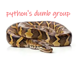 python's dumb group