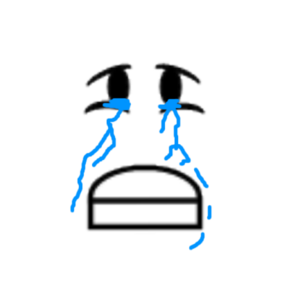 Crying Face [Original Edited Face] Roblox decal