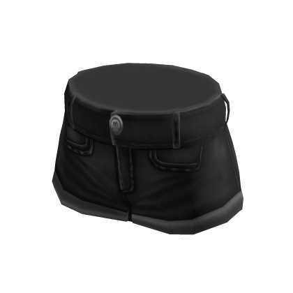 Short Jean Shorts - Black