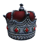 Silver Crimson Queen Crown