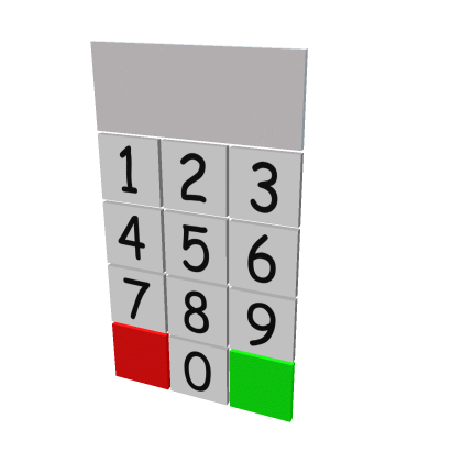 Keypad and door