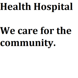 Health Hospital Training Center