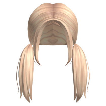Aesthetic low piggytails in blonde Roblox item