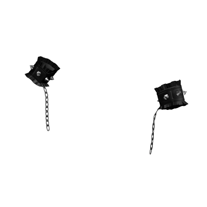 ┊♰ ꒱ spike ruffle chain cuffs  3.0 ꒰black꒱ thumbnail