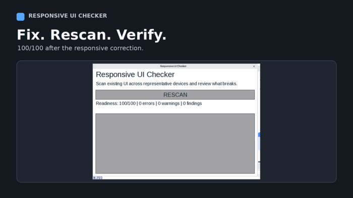 Responsive UI Checker preview 1