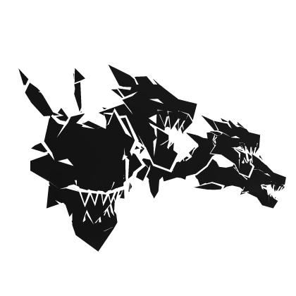 Dragon Heads Black & White