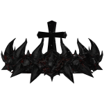 Demonic Gothic Midnight Cross Crown🖤
