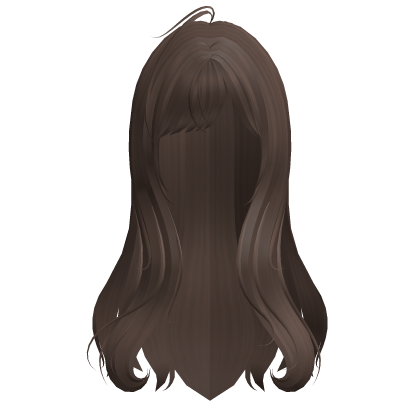 Brown Long Cute Anime Hair Roblox item