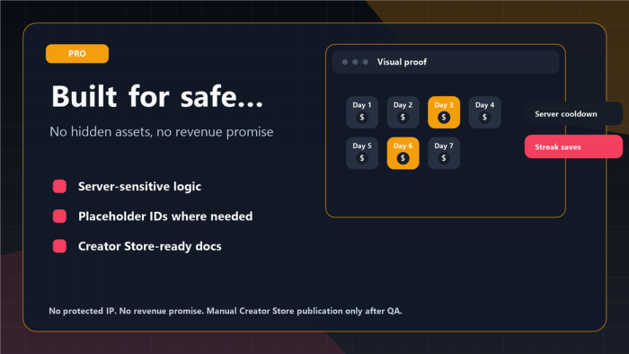 Daily Rewards Streak Pro System preview 1