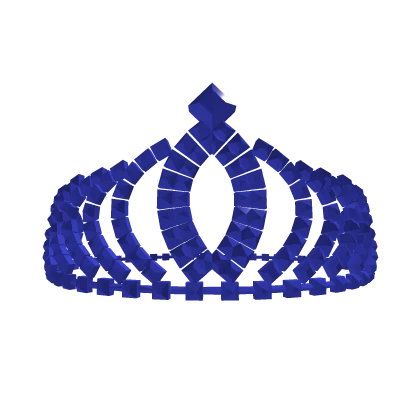 ✨Perfect Legitimate Crown Tiara Dark Blue💎 Roblox item render
