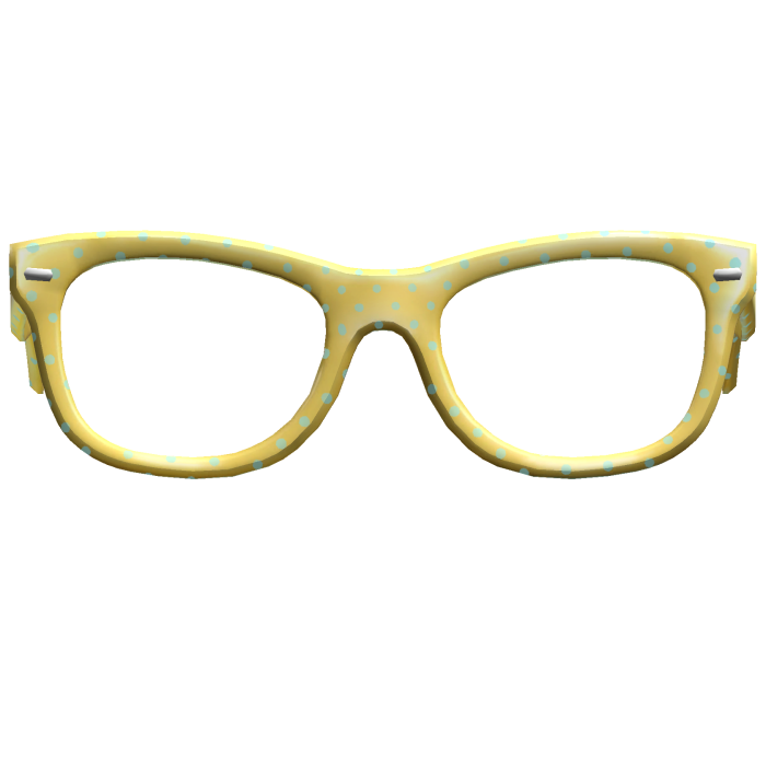 Cutesy Yellow Polka Dot tumblr 2014 Glasses