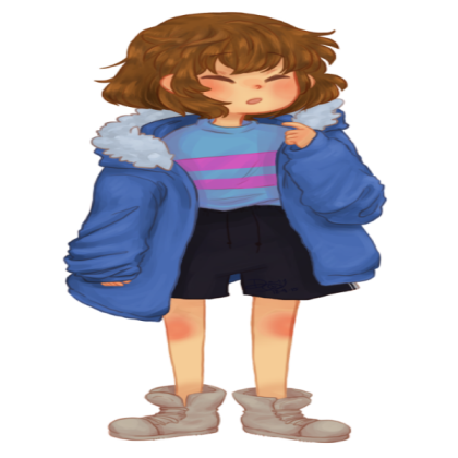 Frisk in Sans' Hoodie Roblox decal