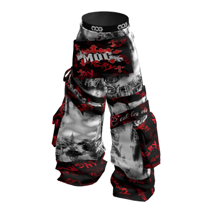MOG - Red White Sweatpants thumbnail