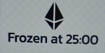 frozen at 25:00