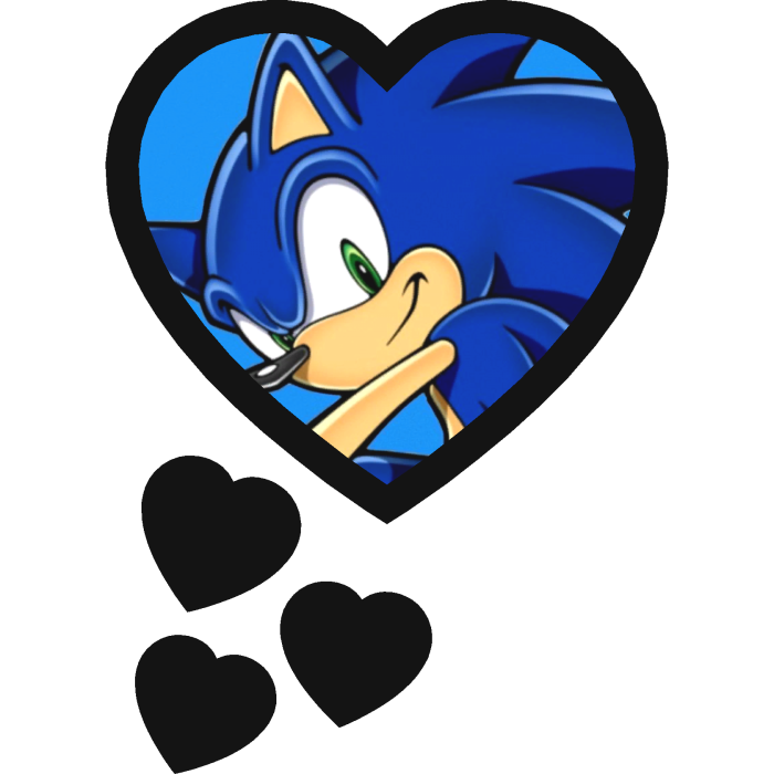 Sonic Thinking Hearts Sonic