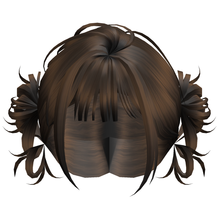 Mini Bun Bob Hair - Brown
