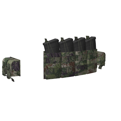 PLA Type 21 Woodland Air Assault Pouch Setup